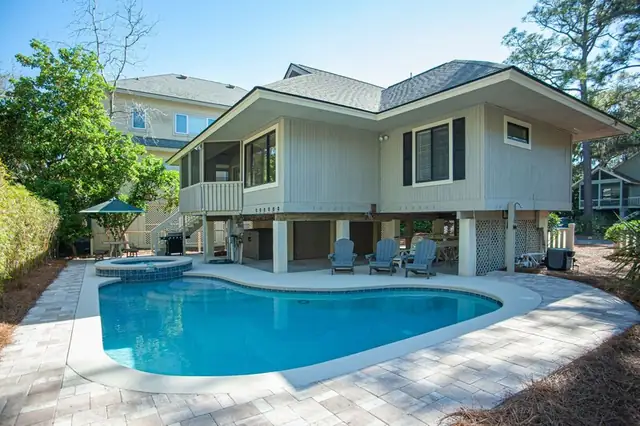 Pool of this home in Forest Beach