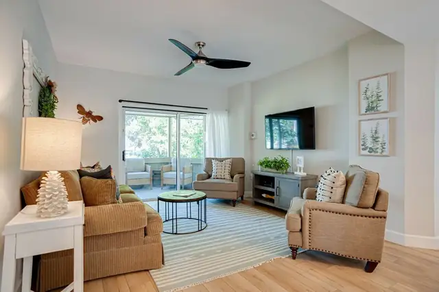 Living room of this home in Forest Beach