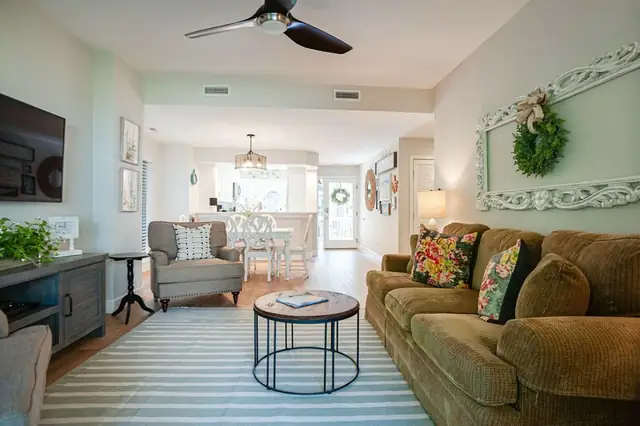 Living room of this home in Forest Beach