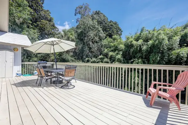 Balcony of this home in Forest Beach