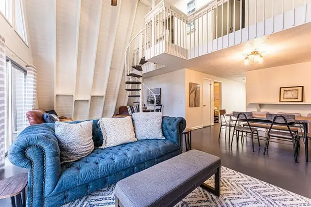 Living room of this home in Forest Beach