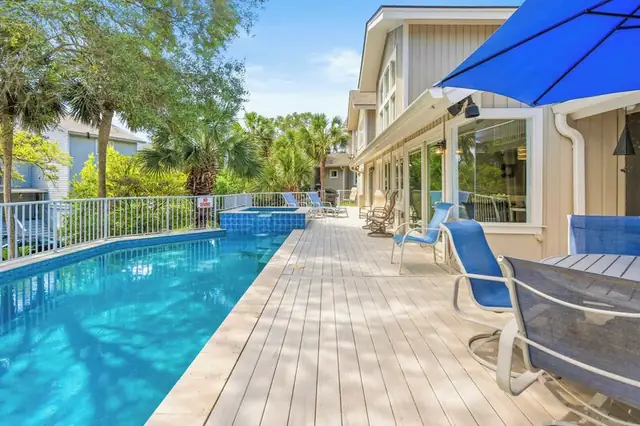Pool of this home in Forest Beach