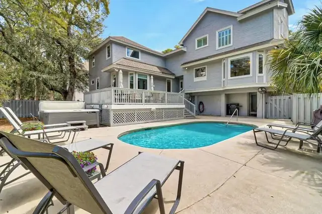 Outside of this home in Forest Beach