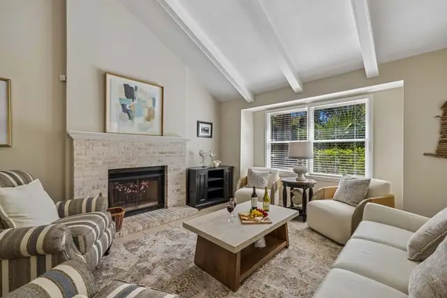 Living room of this home in Forest Beach