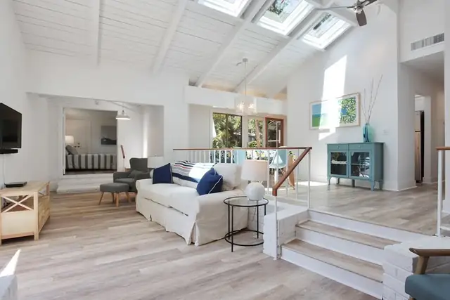 Living room of this home in Forest Beach