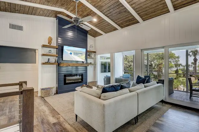 Living room of this home in Forest Beach