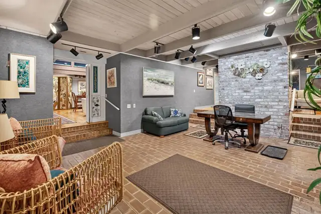 Living room of this home in Forest Beach