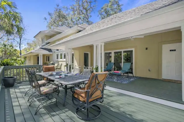Balcony of this home in Forest Beach