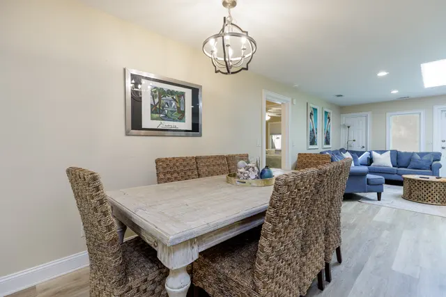 Dining area of this home in Forest Beach