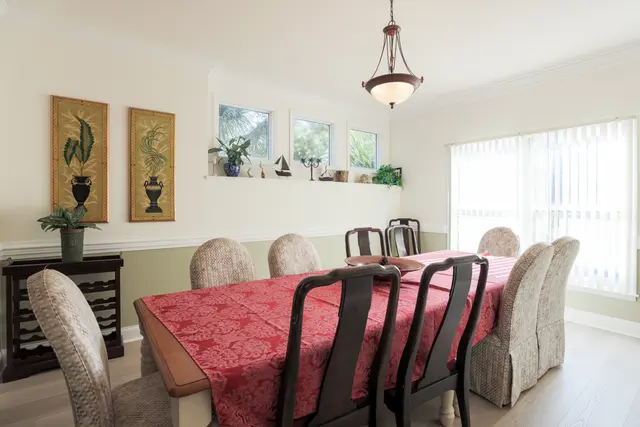 Dining area of this home in Forest Beach