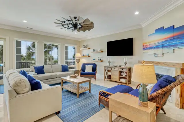 Living room of this home in Forest Beach