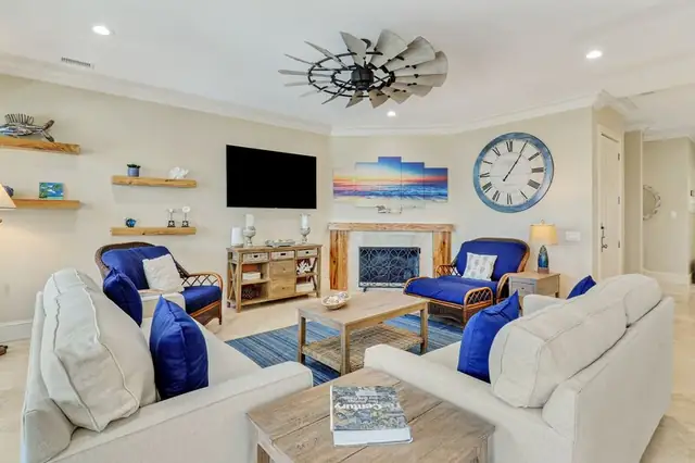 Living room of this home in Forest Beach
