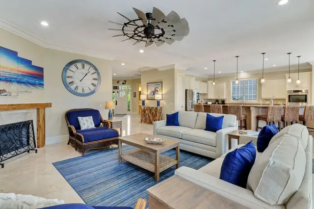 Living room of this home in Forest Beach