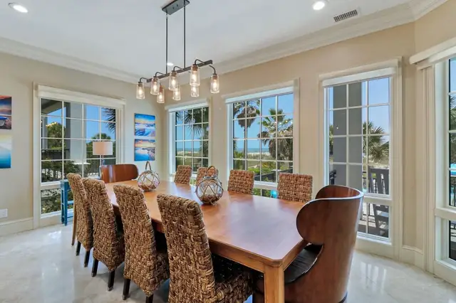 Dining area of this home in Forest Beach