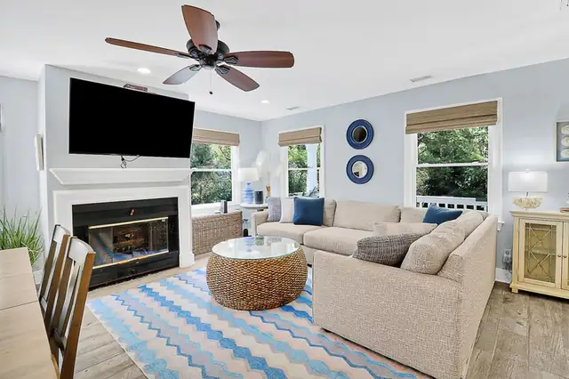 Living room of this home in Forest Beach