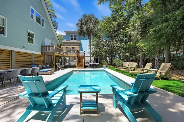 Pool of this home in Forest Beach