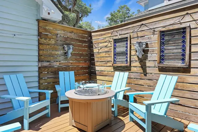 Balcony of this home in Forest Beach