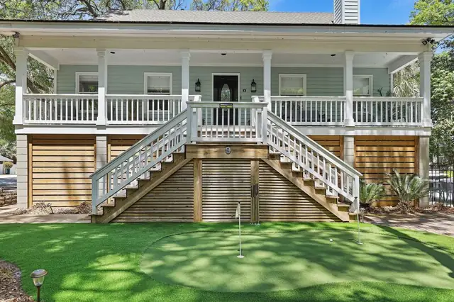 Outside of this home in Forest Beach
