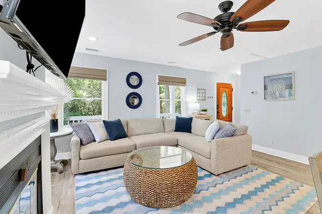 Living room of this home in Forest Beach