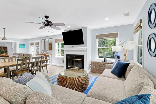 Living room of this home in Forest Beach