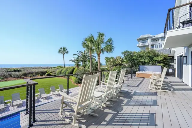Balcony of this home in Forest Beach
