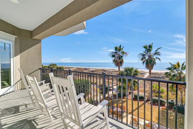 Balcony of this home in Forest Beach