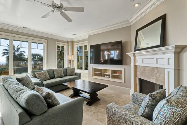 Living room of this home in Forest Beach
