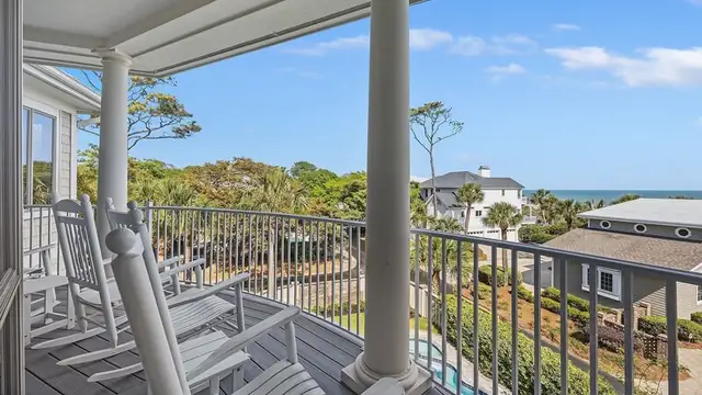 Balcony of this home in Forest Beach