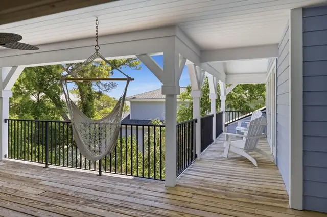 Balcony of this home in Forest Beach