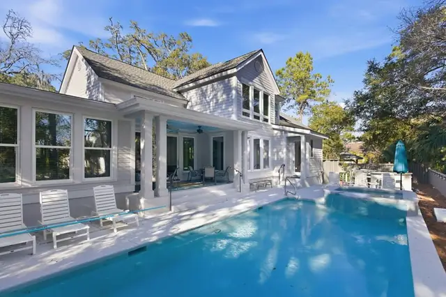 Outside of this home in Forest Beach