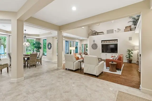 Living room of this home in Forest Beach