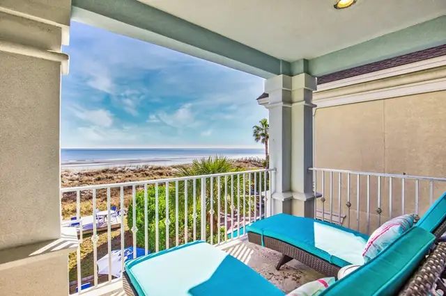 Balcony of this home in Forest Beach