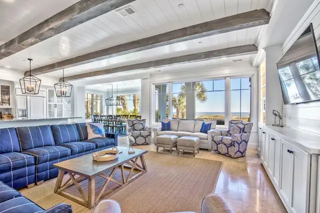 Living room of this home in Forest Beach