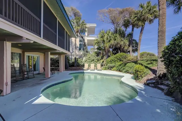 Pool of this home in Forest Beach
