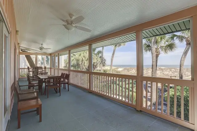Balcony of this home in Forest Beach