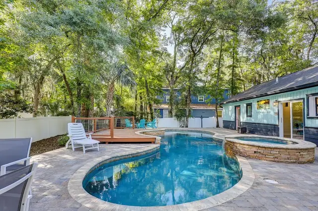 Pool of this home in Forest Beach