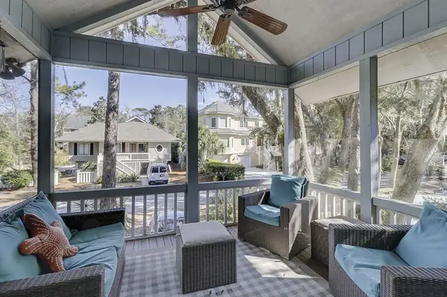 Balcony of this home in Forest Beach