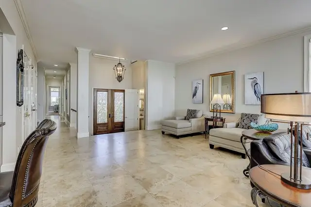 Living room of this home in Forest Beach