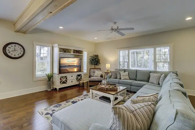 Living room of this home in Forest Beach