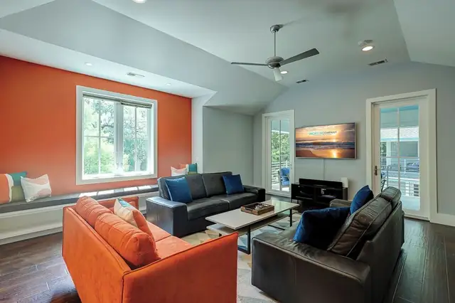 Living room of this home in Forest Beach