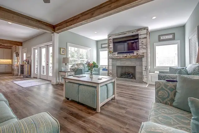 Living room of this home in Forest Beach
