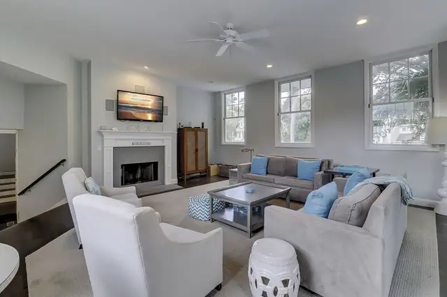 Living room of this home in Forest Beach
