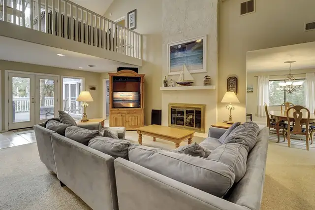 Living room of this home in Forest Beach