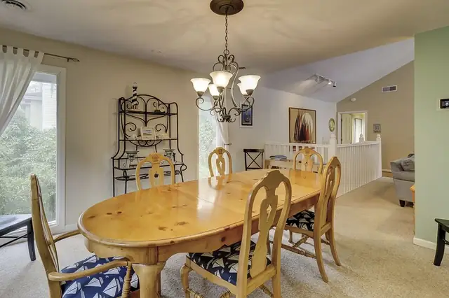 Dining area of this home in Forest Beach