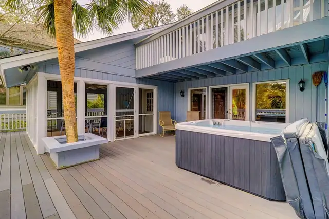 Balcony of this home in Forest Beach