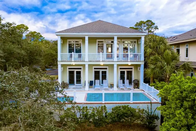 Outside of this home in Forest Beach