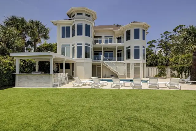 Outside of this home in Forest Beach