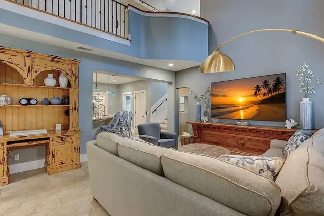 Living room of this home in Forest Beach