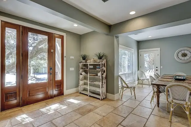 Dining area of this home in Forest Beach