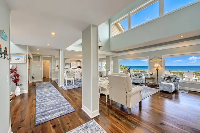 Living room of this home in Forest Beach